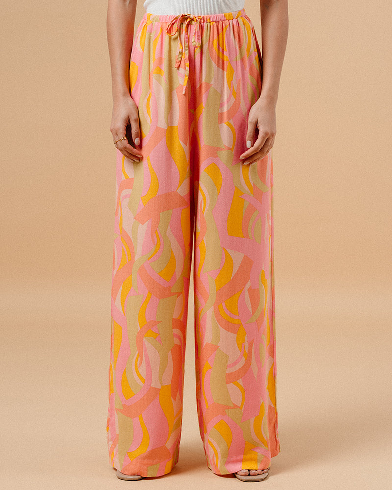 MANISH PANTALON ROSE DORÉ