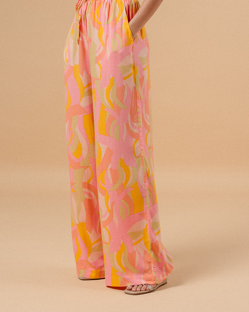 MANISH PANTALON ROSE DORÉ