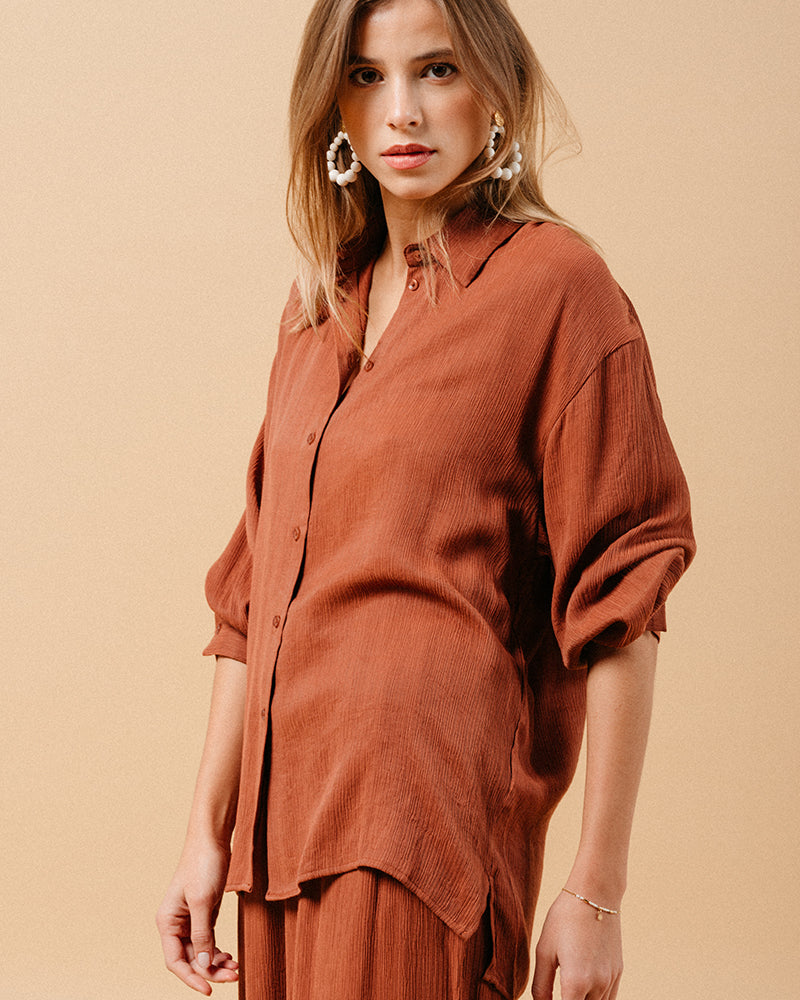 MARKET / CHEMISE MARRON